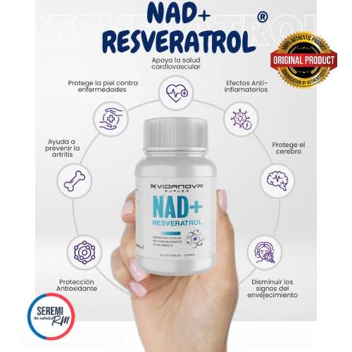 Nad+Resveratrol 500mg 60 Caps Original