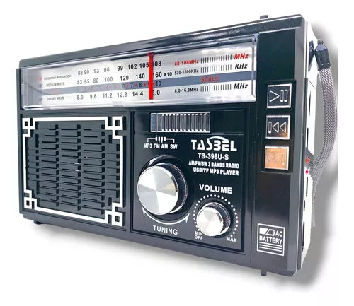 Radio Vintage Solar + LINTERNA RECARGABLE GRATIS !!