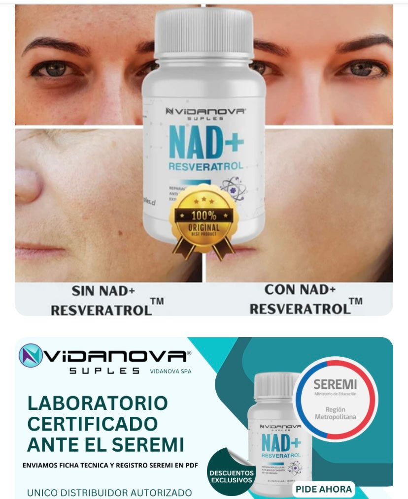 Nad+Resveratrol 500mg 60 Caps Original